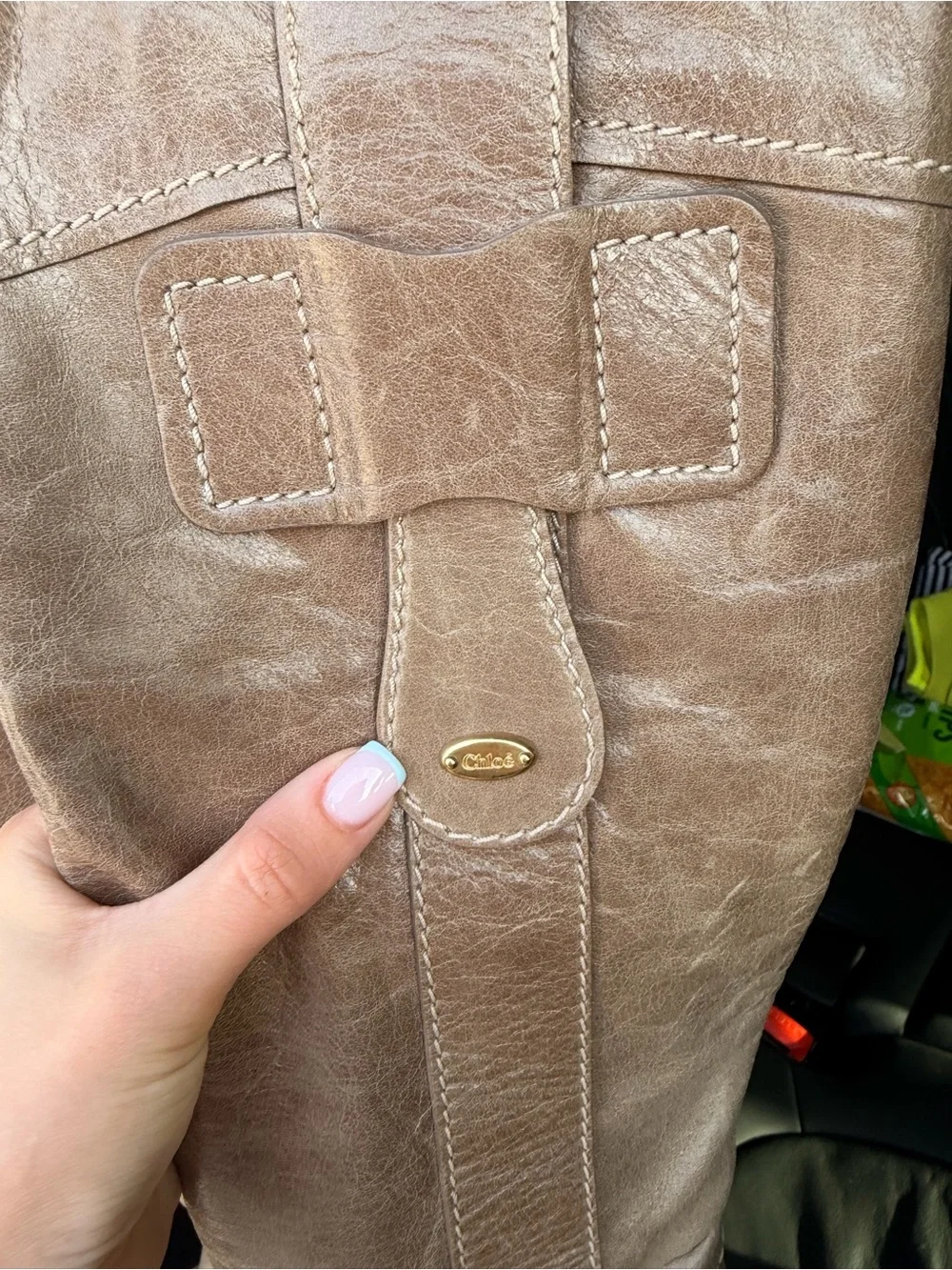 Authentic Chloe top leather heeled boots